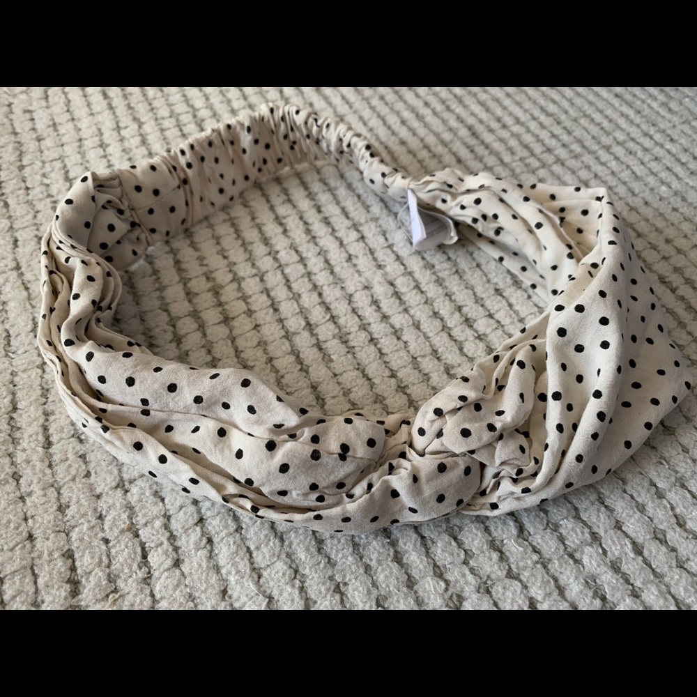 Polka dot headband